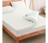 EGO HOME Surmatelas en gel de qualité supérieure - 180 x 200 cm - H2 doux - Mousse gel avec extrait de thé vert - Housse respirante antibactérienne - Certifié Oeko-TEX® - Surmatelas pour lit à sommier