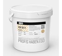 EGO SB 11 Mastic de fenêtre extra doux Gris Seau de 5 kg Mastic d'étanchéité à base d'huile de lin pour vitrage simple dans les cadres en bois et en métal, sans solvant et sans amiante