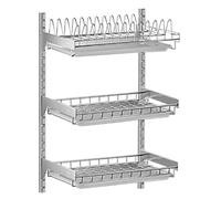 Egoutoire Vaisselle Cuisine Égouttoir À Vaisselle Mural en Acier Inoxydable Tenture Murale Bol Plaque Égouttoir Cuisine Rangement Organisateur Étendoir À Vaisselle Égouttoir à Vaisselle (Color : A,