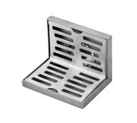Égouttoir à angle droit - Connecteur de tuyau de 75 mm de diamètre, grille d'échappement horizontale, adaptateur de raccord hydraulique en métal résistant à l'usure | Filtre à eau