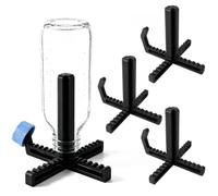 Égouttoir à Bouteilles Lot de 3, Support de Séchage avec Porte-Bouchon