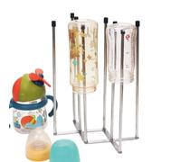 Égouttoir À Bouteilles - Support D'égouttage De Tasse Pliable À 8 Pôles, Suport De Rangement Compact Pour Biberons, Organisateur Polyvalent Pour Tasses En Verre, Carafe À Vin | Support Sec Pratique P
