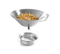 Egouttoir à friture - HENDI - 630808 - Acier inoxydable - 410x170 mm - Bac collecteur amovible