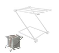 Égouttoir à Gant de Toilette, Comptoir de Cuisine à Domicile, étendoir à Vaisselle, Type Z, 3 Bras, Porte-torchon Pliant, Porte-Serviettes(Gris)