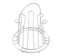 Égouttoir à tasses en acier inoxydable, support de verre à l'envers pour comptoir de cuisine, organisateur de rangement à 6 ou 8 positions avec design de drainage efficace (6 bit-L)