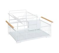 Égouttoir à Vaisselle 2 Niveaux Naturéo 48cm Blanc