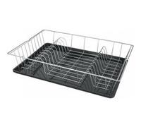 Metaltex Égouttoir à vaisselle Colonia Plus - Revêtement polytherm, avec bac - Gris G
