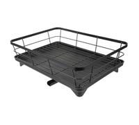Égouttoir à Vaisselle Cuisine Noir en Fer pour Bols, Assiettes et Couverts | Rangement Multifonction, Design Moderne et Épuré, Usage Pratique Cuisine