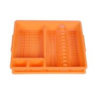 Égouttoir à vaisselle durable, grand égouttoir de cuisine, support pour assiettes, bols, cuillères avec plateau amovible, support peu encombrant pour baguettes et ustensiles, organisateur de comptoir