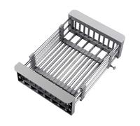Égouttoir à vaisselle extensible - KeJi® - Inox 304 Gris - 26-45cm - Au-dessus évier
