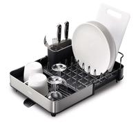 Joseph Joseph Égouttoir à vaisselle extensible EXTEND STEEL avec bonde Inox Gris