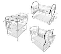 Égouttoir à vaisselles - Haute Qualité - 3 Étages - Inox Durable