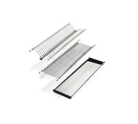 Emuca - Égouttoir Suspendu Drynox pour Assiettes et Verres, largeur intérieur module 535-585mm, chromée, Acier