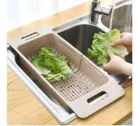 Égouttoir ajustable pour évier, passoire extensible pour fruits et légumes, rangement de cuisine