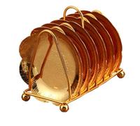 Égouttoir Assiette Fruits Dorés avec Support Rangement pour Condiments | Bords Polis, Finition Dorée Élégante, Organisation de Table, Desserts, Noix, Réception, Mariage, Anniversaire Cuisine