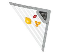 Égouttoir d'angle pour évier | Égouttoir à Vaisselle d'angle Triangulaire, Plateau Enroulable Distributeur de Place Support Organisateur pour Cuisine, Appartement, Camping-Car, Ferme