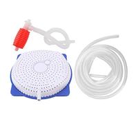 Égouttoir de Couverture de Piscine, Pompe à Siphon Automatique Portable pour Accessoires de Piscine, Plastique de qualité supérieure, Tuyau de 28 x 28 x 4 cm, 450 cm Inclus