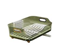 Égouttoir de cuisine avec égouttoir multifonction - Organiseur de rangement de fruits pour plan de travail - Design vert à base de plastique - Pour une utilisation domestique - Taille unique