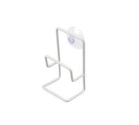 Égouttoir d'évier avec support à ventouse pour le rangement des éponges, des chiffons et des brosses dans la cuisine ou la salle de bain, forte adhérence sur les surfaces lisses (blanc)