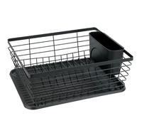 Egouttoir DRIP WENKO Noir Mat Egouttoir Panier à couverts Porte-assiettes