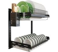 Égouttoir en acier inoxydable Azomor à fixation murale pour une cuisine bien rangée