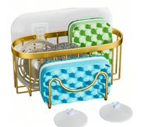 Égouttoir en acier inoxydable, panier de rangement suspendu pour évier, étagère de rangement de cuisine Or 1 paquet,Noir 1 paquet,Argent 1 paquetAcier inoxydable