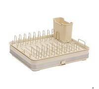 Paris Prix – Égouttoir à vaisselle extensible Flex 51 cm – Argile Beige