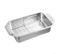 Égouttoir Extensible 33cm Anti-Rouille Cuisine Égouttoir Extensible | Acier inoxydable pour premium, anti-, s'adapte aux petits et grands éviers, design télescopique fluide