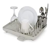 Égouttoir Joseph Joseph Duo compact gris drainage efficace avec porte couverts