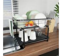 Égouttoir multifonctionnel en acier inoxydable, extensible, 4 fonctions