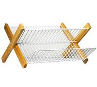 Egouttoir pliable cadre en bois 321845
