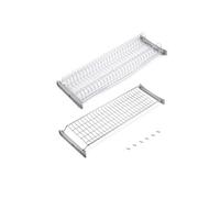 Emuca - Égouttoir Suspendu Suprastar pour Assiettes et Verres, Largeur intérieur Module 760-770mm, chromée, Acier