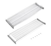 Emuca - Égouttoir Suspendu Suprastar pour Assiettes et Verres, Largeur intérieur Module 760-770mm, chromée, Acier