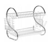 Égouttoir vaisselle 2 niveaux inox antidérapant Maestro MR-1025-38