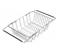 Égouttoir vaisselle -Acier inox 304 extensible 33-42cm - Antidérapant - pour évier cuisine