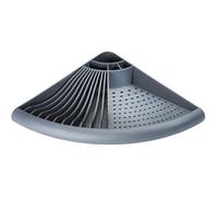 Égouttoir Vaisselle Plastique, Egouttoir d'angle gain de place, Plastique, 50x9x35 cm, Gris