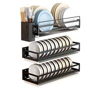 Égouttoirs À Vaisselle 201 Égouttoir À Vaisselle Mural en Acier Inoxydable,Égouttoir De Cuisine,Égouttoir À Vaisselle De Stockage,Argent,avec Cage À Baguettes 42 * 15Cm