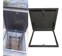 Egress Couvercle de trappe d'accès au toit plat 99,1 x 91,4 cm, 86,4 x 81,3 cm, 76,2 x 71,1 cm, 66 cm, porte antivol en métal pour entrepôt et sous-sol (81 x 99 cm)