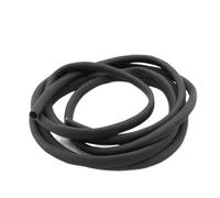 EGZASDI Gaine tressée Extensible en Pet, Manchon tressé en Fibre de Verre, Gaine Fendue, Fil métier à Tisser, Maille Noir Blanc ID 1-40mm Longueur 1m 5m(Black,14MMx1M)