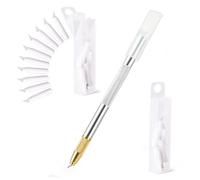 EHDIS Cutter Rotatif 360° avec 10pcs Lames, Cutter de Précision avec Aluminiumgriff, Scalpel Modelisme, pour l'artisanat Découpe de Travail d'art Bricolage Sculpture