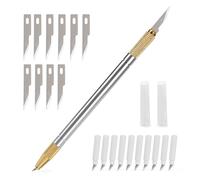 EHDIS Scalpel de Découpe à Double Extrémité, avec 10pcs #11 e 10pcs 360° de Lames, Cutter de Précision, Scalpel Modelisme, pour l'artisanat Découpe de Travail d'art Bricolage Sculpture