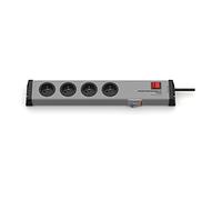 EHMANN 0250x02042301 Réglette de protection individuelle 4 voies LS, interrupteur lumineux, interrupteur différentiel FI 30mA, disjoncteur 16A