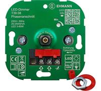 EHMANN 3900x0800 T39.08 Variateur encastré 230 V 50 Hz Puissance : LED 3-85 W 20-250 W VA avec Adaptateur programmateur