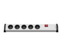 Ehmann Multiprise Universelle 0201x02052300 avec Interrupteur, 5 Voies, sans câble, Peut être connectée avec Son Propre câble