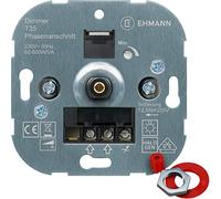 EHMANN Variateur encastré T35.00-3500 x 0000-230 V - 50 Hz - Puissance : 60-600 W/VA - avec Adaptateur de Programme d'interrupteur.