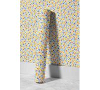 EHOMERY Film Pvc Autocollant Rouleau Papier Peint Adhesif Mural Dessin Animé Mignon Et Rafraîchissant Petite Fleur Intissé Fleuri Vinyle Mat Papier En Pour Rénovation Meubles 45x200cm