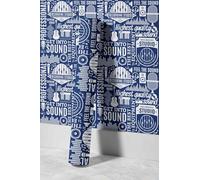 EHOMERY Kit Tapisserie Papier Peint Autocollant Salle de Bain Personnalité Rétro Intissé Epais Rouleau Mural Non Adhesif Couleur Naturel Papier Imperméable Pour Armoires Cuisine 45x300cm