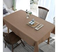 EHOMERY Nappe Table Basse Rectangulaire Nappe Satin Petite Couleur Unie Fraîche Nappe Table Luxe Nappe Rectangulaire Motif Café Décoration De Protection De Table 90X140Cm