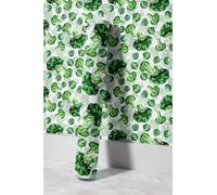 EHOMERY Papier Peint Fleur Autocollant Mural En Vinyle Imperméable Pour Meubles Nature Brocoli Vert Vichy Pochette 33 Tours Film Durable 45x300cm