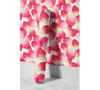 EHOMERY Papier Peint Mural En Pvc Ou Vinyle Enduit Nature Pétale Rouge Chambre Adulte Salle de Bain Lessivable Film Décoratif Autocollant Pour Placards Cuisine 45x200cm